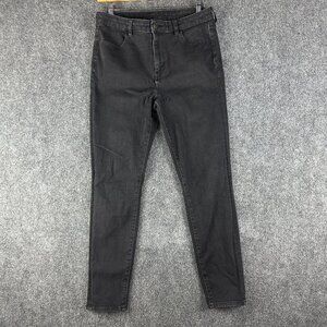 American Eagle Outfitters  Womens 30 The High Rise Jegging Black Cotton Stretch